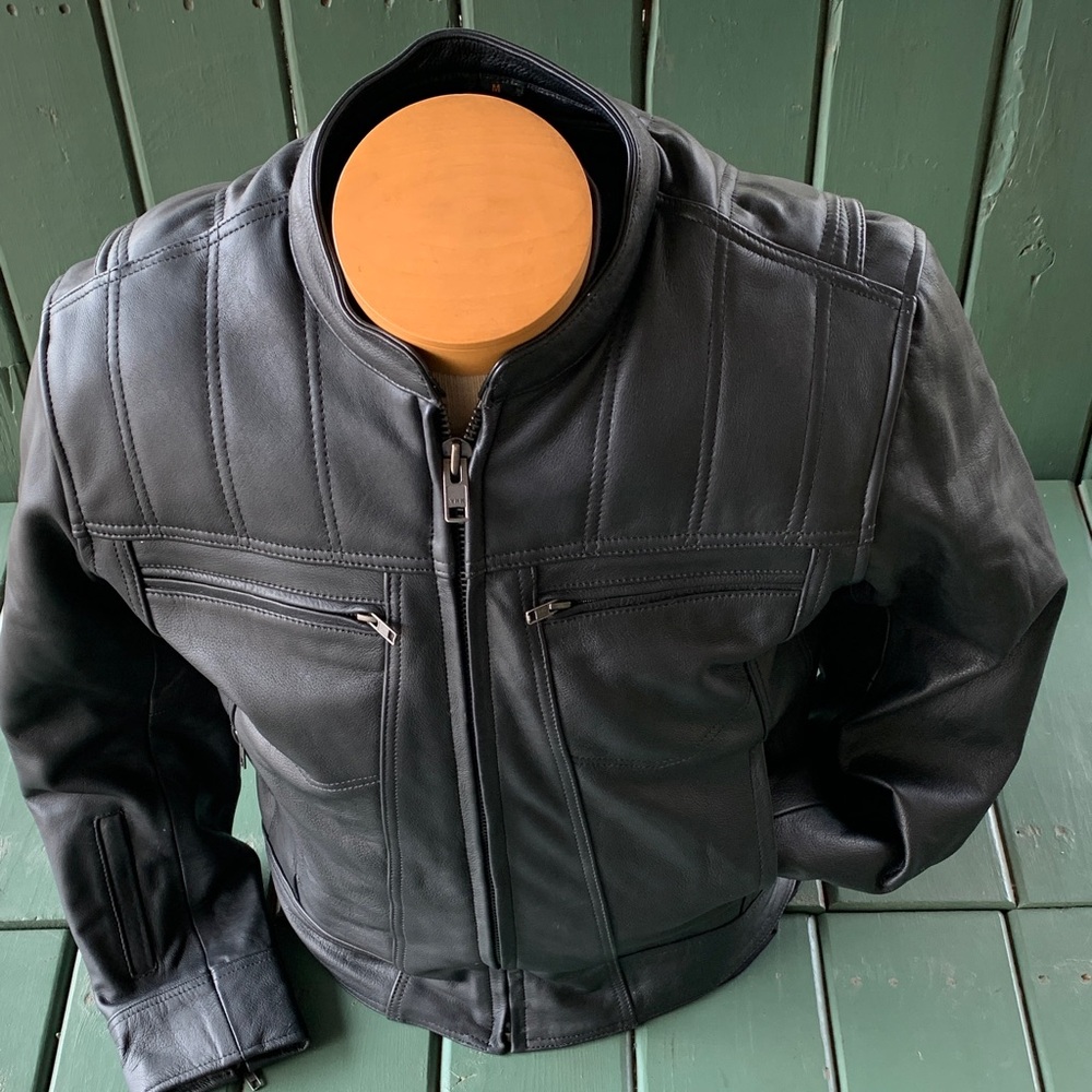 Men's Classic Black Leather Jacket